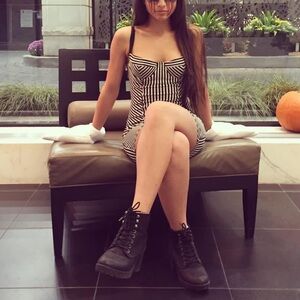 American Apparel Black and White Striped Mini Dress